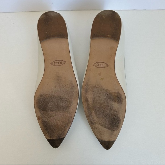 TODS cream woamas flats - Picture 6 of 9